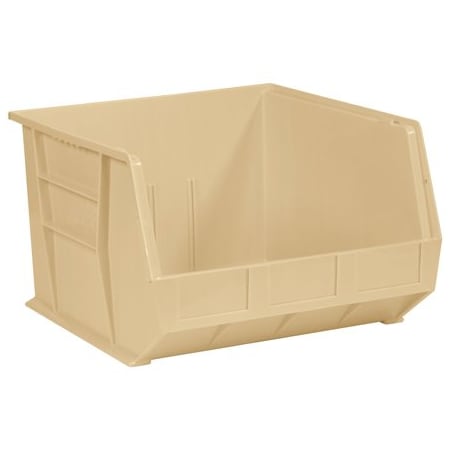 Bsc Preferred 18'' x 16-1/2'' x 11'' Ivory Plastic Stack & Hang Bin Boxes, 3PK BUY00013743